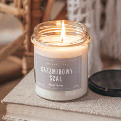 Kaszmirowy Szal świeca sojowa