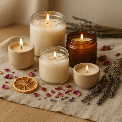 Zapachowe świece sojowe
