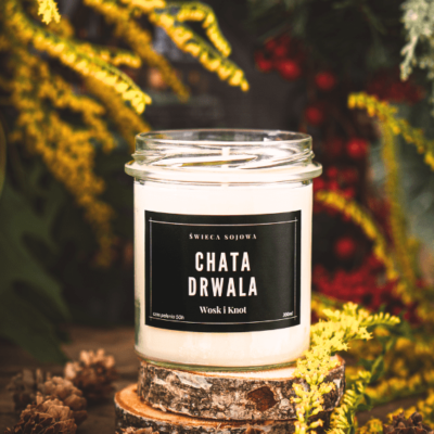 Chata Drwala świeca sojowa