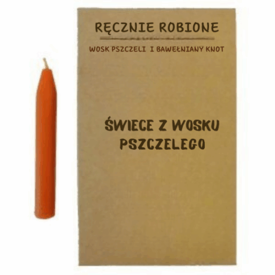 Świeca intencyjna - pomarańczowa (4szt.)