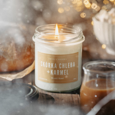 Skórka Chleba & Karmel świeca sojowa