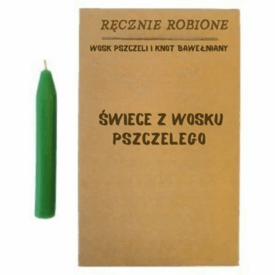 Świeca intencyjna - zielona (4szt.)