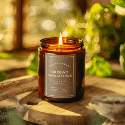 Drzewo Sandałowe świeca sojowa