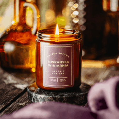 Toskańska Winiarnia świeca sojowa