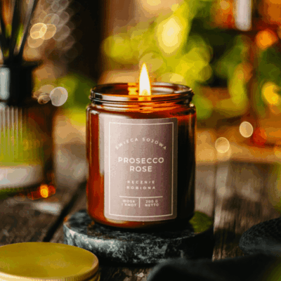 Prosecco Rose świeca sojowa