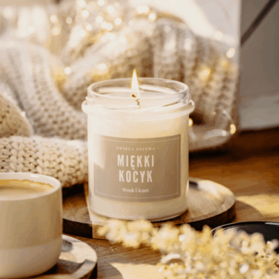 Miękki Kocyk świeca sojowa
