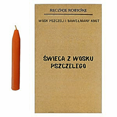 Świeca intencyjna – pomarańczowa (1szt.)