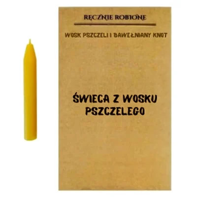 Świece intencyjna - naturalna (4szt.)