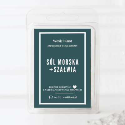 Sól Morska & Szałwia wosk zapachowy