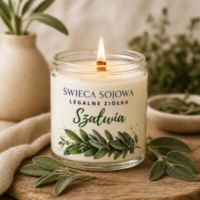 Szałwia świeca sojowa