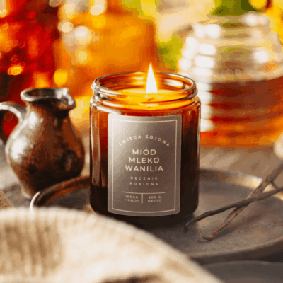 Miód Mleko & Wanilia świeca sojowa