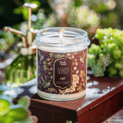 Zielona Herbata & Figa świeca sojowa